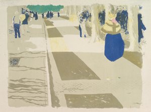 Avenue, ze série Krajiny a interiéry od Edouard Vuillard