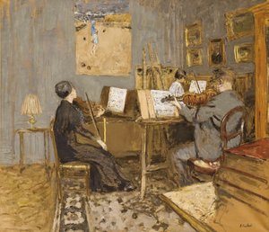 Ranní koncert, Place Ventimiglia; Ranní koncert, místo Ventimiglia, 1937-1938 od Edouard Vuillard