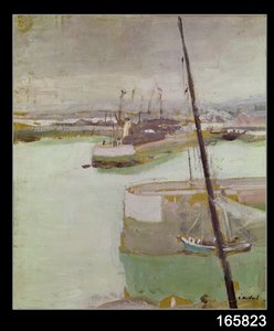Přístav Honfleur, 1919 od Edouard Vuillard