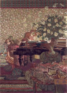 Soukromí. Dekorace pro knihovnu Dr. Vaqueze od Edouard Vuillard