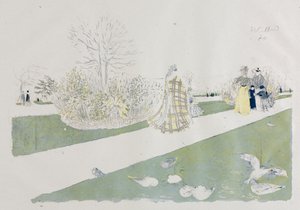 Tuilerijská zahrada od Edouard Vuillard