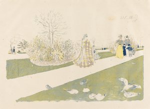 Zahrada Tuileries Zahrada Tuileries, vydaná v roce 1896. od Edouard Vuillard