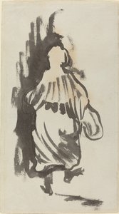 Chodící postava při pohledu zezadu od Edouard Vuillard