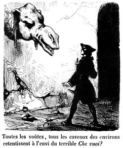 Ilustrace k románu „Zamilovaný ďábel“ od Jacquese Cazotte