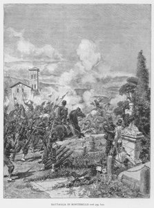Bitva o Montebello (rytina) od Edouardo Matania