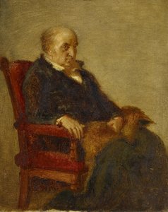 Německy: Studie für das Porträt von Wilhelm von Schadow Studie k portrétu Wilhelma von Schadowa od Eduard Bendemann