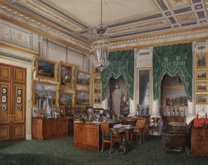 Interiéry Zimního paláce. Studie císaře Alexandra II., 1857 od Eduard Hau