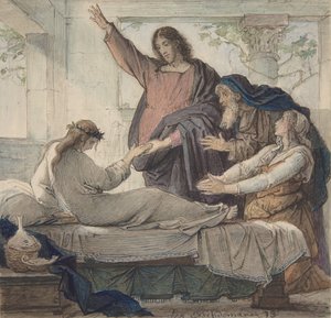 Vzkříšení dcery Jairovy, 1873. od Eduard Julius Friedrich Bendemann