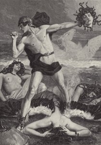 Perseus otevírá hlavu Medúzy od Eduard Kaempffer