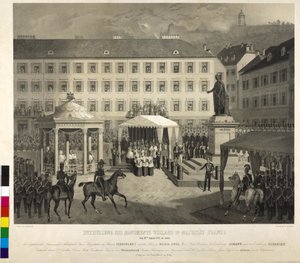 Odhalení pomníku Františka I. Graz: odhalení pomníku od Eduard Kaiser
