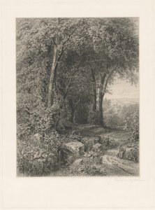 Léto od Eduard Willmann, after Julius Mařák