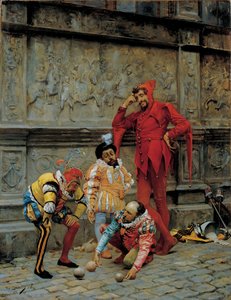 Šašci hrají Cochonnet, 1868