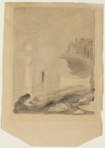 Loď přivázaná k molu, 1892 od Edvard Munch