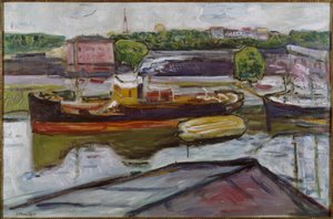 Na cestě v Lübecku od Edvard Munch