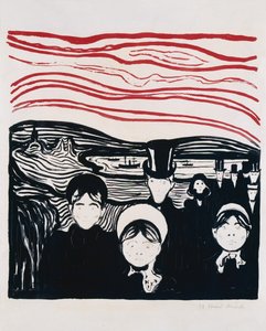 pocit úzkosti od Edvard Munch