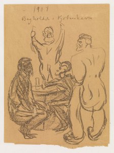 Přepadení v Kodani od Edvard Munch