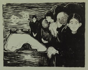 U smrtelné postele od Edvard Munch