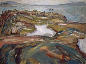 Pobřežní krajina, 1918 od Edvard Munch