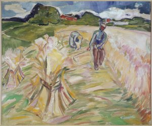 Pšeničné pole od Edvard Munch