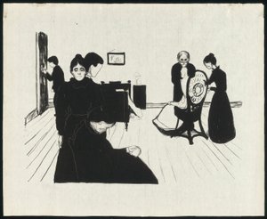 Smrt v ošetřovně od Edvard Munch