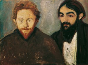 Malíř Paul Herrmann a lékař Paul Contard od Edvard Munch