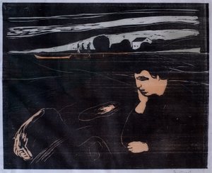 Večer (Melancholie III) od Edvard Munch
