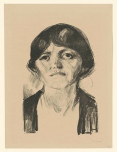 Hlava ženy od Edvard Munch