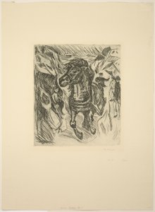 Cválající kůň od Edvard Munch