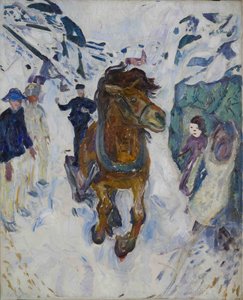 Cválající kůň od Edvard Munch