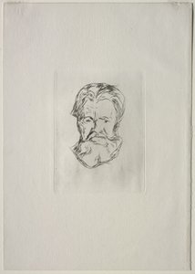 Hlava muže od Edvard Munch