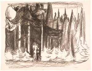 V lese od Edvard Munch