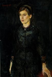 Inger Munch v černém od Edvard Munch