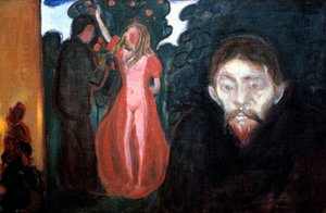 Žárlivost, 1895 od Edvard Munch