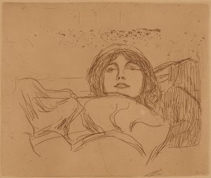 Mladá žena. 1896 od Edvard Munch