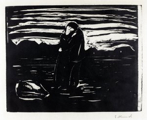 "Le baiser dans les champs"" (Polibek v poli) Gravure d