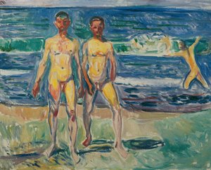 muži u moře od Edvard Munch