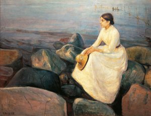 Norsko, Bergen, Inger na pláži od Edvard Munch
