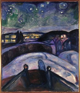 Norsko, Oslo, Hvězdná noc od Edvard Munch