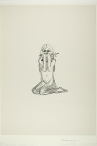 Omega a květina od Edvard Munch