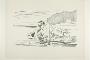 Smrt Omegy od Edvard Munch