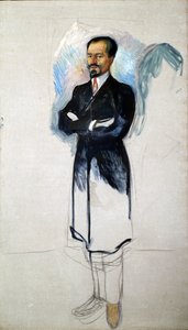 Portrét Ernesta Thiela 1859-1947 od Edvard Munch