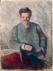 Portrét Johana Augusta Strindberga (olej na plátně) od Edvard Munch