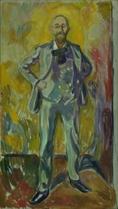 Portrét profesora Daniela Jacobsona od Edvard Munch