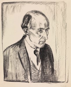 Portrét skladatele Fredericka Deliuse 1862-1934, 1920. od Edvard Munch