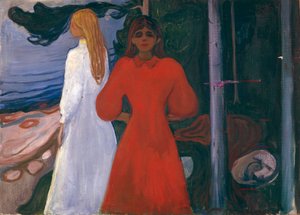 Červená a bílá od Edvard Munch