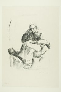 Sedící muž od Edvard Munch