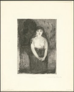 Studie modelu od Edvard Munch