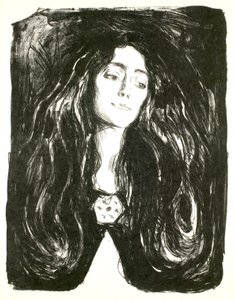 Brož. Eva Mudocci od Edvard Munch