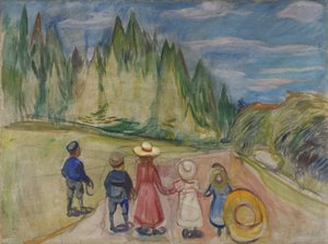 Pohádkový les od Edvard Munch
