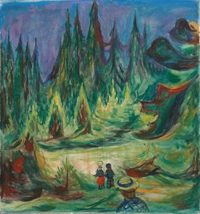 Pohádkový les od Edvard Munch